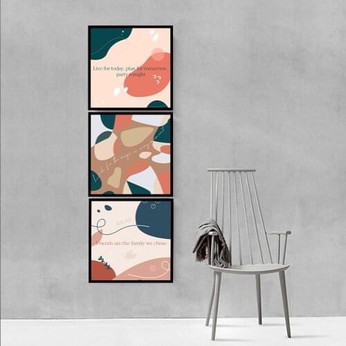 Nordic Abstract Lovely Letter Morandi series Canvas Painting Prints Poster Wall Art Picture For Living Room Bedroom Home Decor