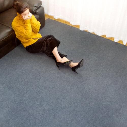 Mordern Self Adhesive Ground Nonslip Mat Carpets 30x30cm Solid Color Rug Living Room Coffee Table Carpet Office Room Decor