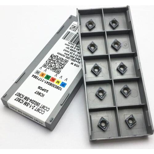 Carbide CCMT060204 SM IC907 turning carbide blade CCMT 060204 lathe tool CNC metal turning tool turning tool
