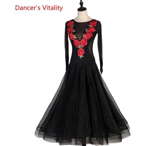 Custom Made Womens Modern Womens flamenco Dress Dance Competition Of adult Womens Hall Womens Kids Children Waltz Dress