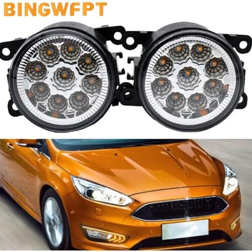 2Pcs/lot High quality Car Front Bumper LED fog Lights For Ford Focus MK3 Turnier Estate 2011-2015 Halogen Lamps