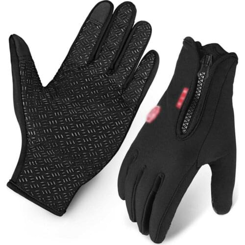 Winter Warm Mens Gloves Windproof Anti-slip Thermal Touch Screen Motorcycle Cycling Outdoor Camping Hiking Fishing Ski Gloves