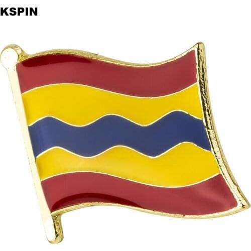 Overijssel Flag Badge Flag Brooch National Flag Lapel Pin International Travel Pins Collections XY0514