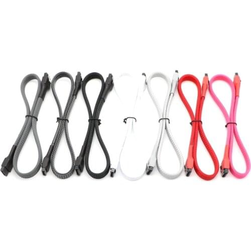 10pcs/Lot 45cm/ 60cm SATA III 6Gbps 7Pin Straight to Straight cable