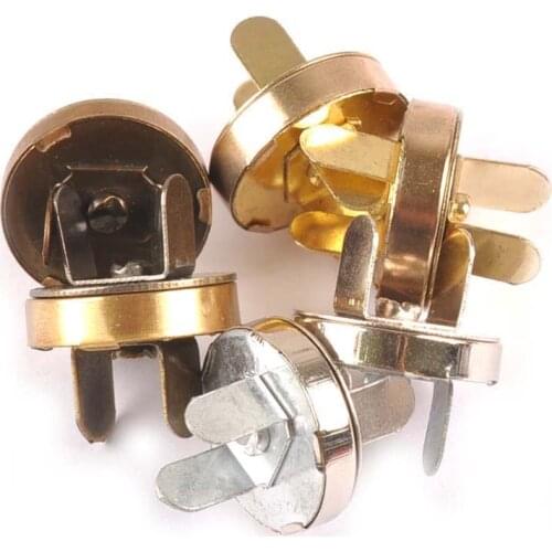 10set Silver/golden/bronze Magnetic Buttons Snap Fasteners Clasps Handbag Purse Bags Parts Accessories Button 18/14mm C2112