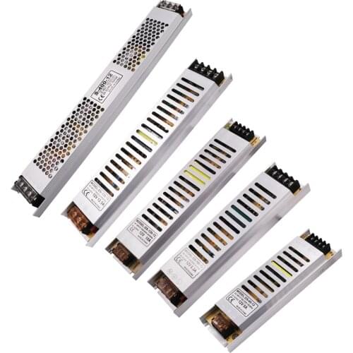 220V To 12V 24V Power Supply Transformer Switching 400W 300W 200W 150W 100W 60W 25W Power Source Adapter For Led Strip CCTV