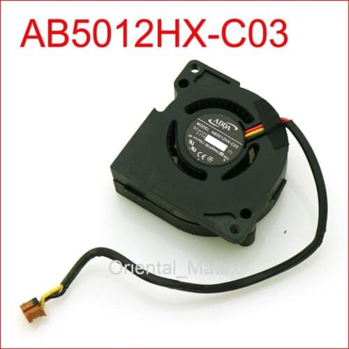 AB5012HX-C03 5020 12V 0.21A 5CM 3Wire 3Pin For Computer Cooler Cooling Fan