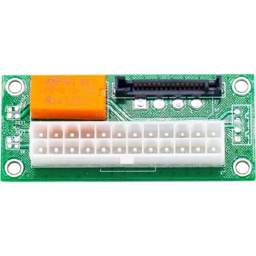 Add2Psu Atx 24Pin To Sata Dual Power Supply Adapter Cable Card Extender