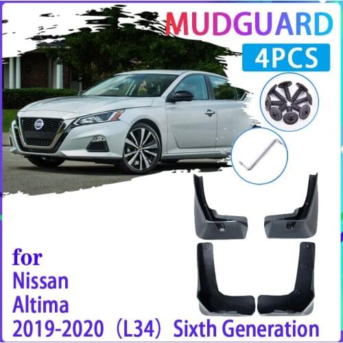 Car Mud Flaps for Nissan Altima L34 2019 -2020 6th Gen Mudguard Splash Guards Fender Mudflaps Auto Accessories