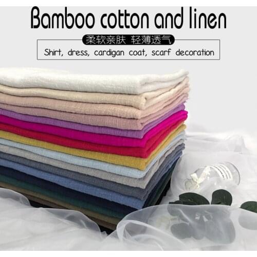 Free Shipping 130x100cm Soft Linen Cotton Fabric Organic Material Pure Natural Flax Cambric Eco DIY Clothes Patchwork Fabric