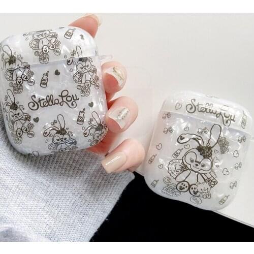 Cute Cartoon Rabbit Shell Pattern Earphone Cover Case for AirPods Pro Earphone Earphone for AirPods 12 Case Soft