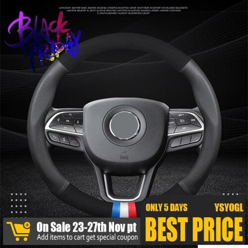 Turn Fur Leather Steering Wheel Cover for BMW Sport Four Season Universal Anti-Slip Car Steering Wheel Protector Breathable 38CM