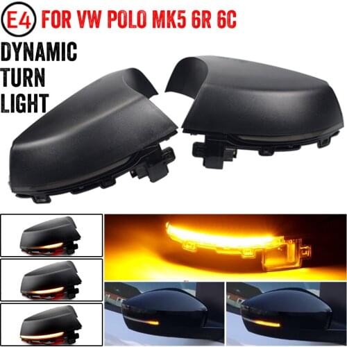 Dynamic Blinker For Volkswagen Polo 6R 6C MK5 LED Turn Signal Lights Flasher 2010 2011 2012 2013 2014 2015 2016 2017