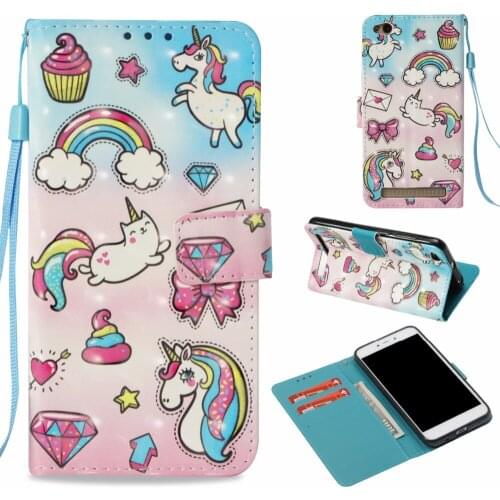 For Redmi 4X/ 5A/4A 3D Patterned Card Holder Wallet Flip Leather Case Redmi 4X Cover for Redmi 5A Wallet Stand Slots Case