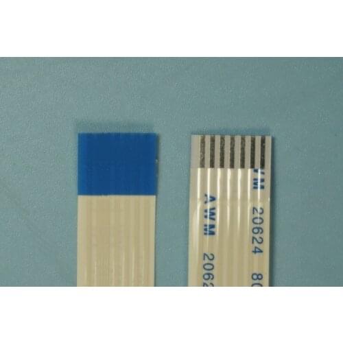 100 pcs Flexible Flat Cable FFC 7 PIN 1.25 mm pitch 100 mm Length Type B Reverse Side Different Contacts directions