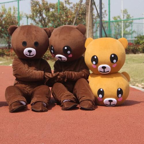 Teddy Bear Mascot Costume Suit Adult Cosplay Halloween Christmas Funny Party Game Clothing Advertising Carnival Xmas Easter