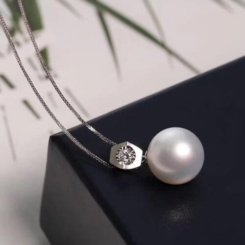 Popular Female Girls 925 Sterling Silver Pendant Mountings Findings Settings Jewelry Parts Fittings for Pearls Beads