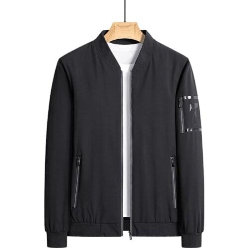 Large Size 5XL 6XL Autumn New Mens Bomber Zipper Jacket Male Casual Streetwear Hip Hop Slim Fit Pilot Coat Men Clothing 2021