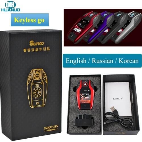 Multi-Language Korean Modified Smart Remote Car Key with LCD Screen with OBD Audi BMW Audi Porshe Honda Hyundai Kia Land Rover