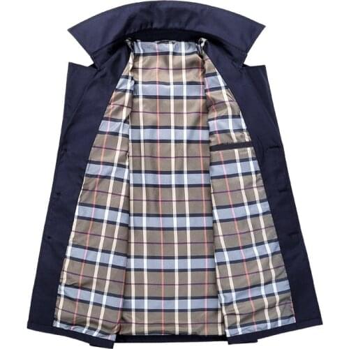 Plus size 9XL Mens Trench Coat Male Blazer Designs Slim Fit Business Casual Suit Jacket Spring Autumn Trench Jackets Windbreaker