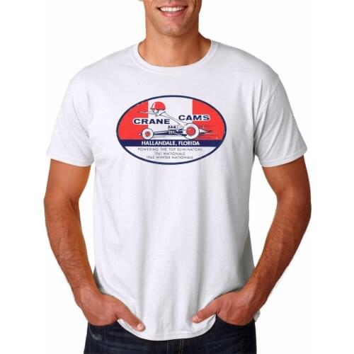 New Tops 2019 Print Letters Men T-Shirt customize t-shirt Crane Cams Retro Racer Vintage Hallandale customize t shirts