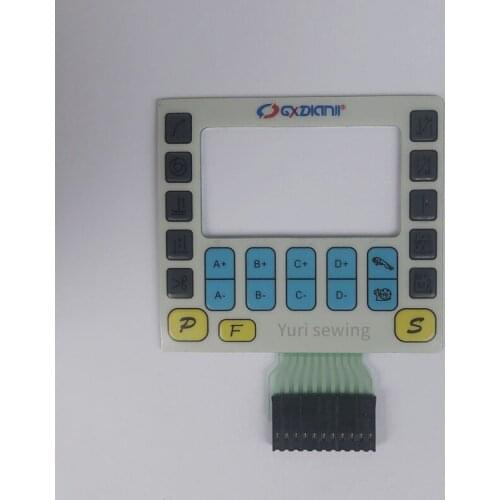 GEMSY control box operation panel sheet board keypad membrane sticker paper industrial sewing machine parts