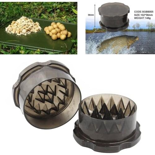 Portable Compact Boilie Bait Crusher Grinder Box Fodder Tool for Carp Fishing
