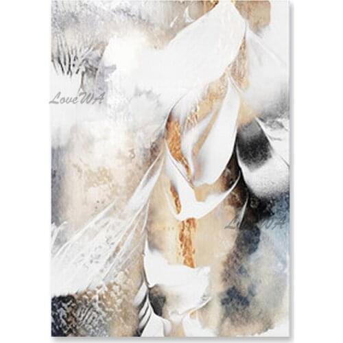 Modern Unframed Wall Decor Picture Abstract Texture Light Color Unframed Oil Painting Hot Selling Canvas Wall Art Home Pieces