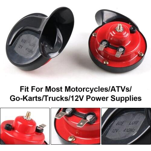 Universal One Pair All 12V 110dB Car Air Horn Loud Car Dual-tone Snail Electric Siren on Car Air Horn Loud signal Auto Styling