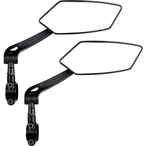 Bike Rear View Mirror 360 Degree Rotating Mirror 60X150mm For Mountain Bike Handlebar Mounted Convet Rear View Mirror