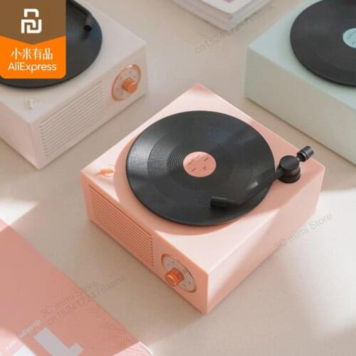 Youpin Retro record player wireless Bluetooth mini speaker mini home loud volume nostalgic mobile phone with subwoofer