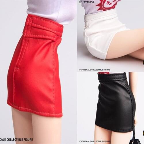 1/6 TYM053 PU Leather Sexy Skirt Dress Womens Clothes For 12" Female PH TBL JO Action Figure Body Toys
