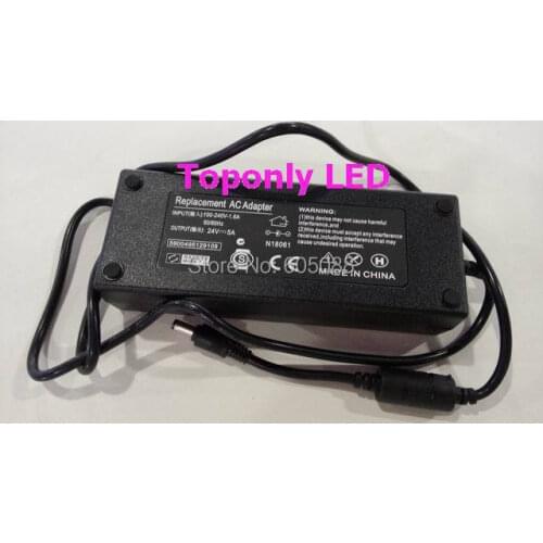 2016 High Quality 24v 5a led power supply ac100-240v led transformer 120w power adapter for led strip/module lighting 10pcs/lot
