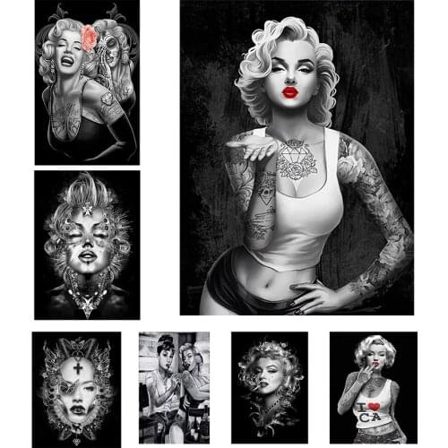 Diamond painting Marilyn Monroe, art, diamond embroidery full diamond mosaic picture of rhinestone cross stitch home decoration