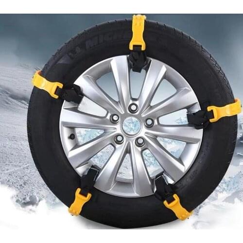 Car TPU Tire Snow Sand Chains Anti-Skip Belt Safe Driving For Snow Ice Sand Muddy Offroad For All Car SUV Wheels Chain Straps
