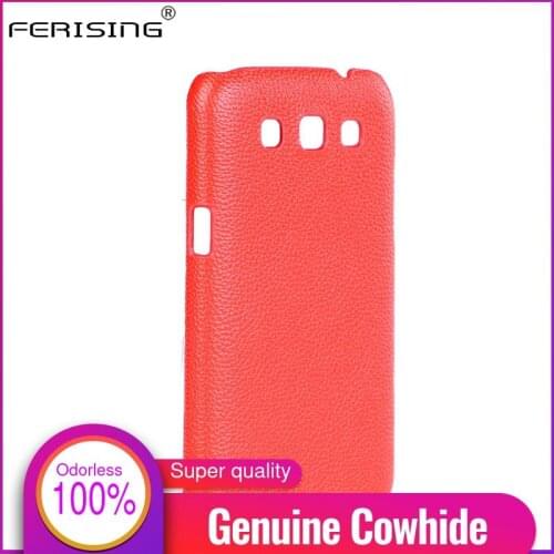 For Samsung i8550 Case 100% Real Genuine Cow Leather Phone back Cover For Samsung Galaxy Win I8552 Phone Cases Ferising P006