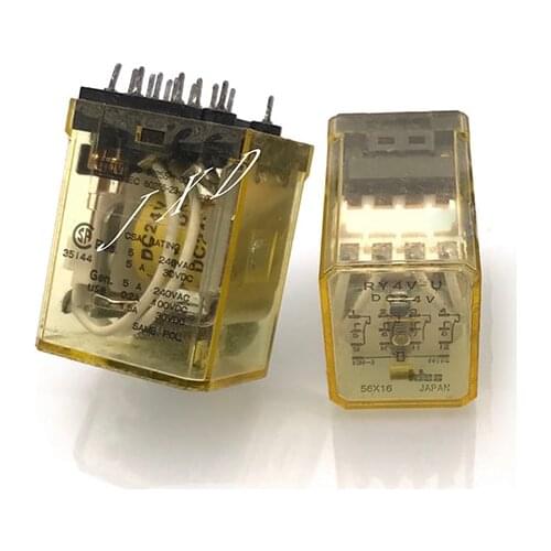 HOT 24V relay RY4V-U RY4V U RY4VU 24VDC DC24V 24V 14PIN