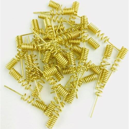 GSM antenna spring 100pcs/lot 900/1800MHZ copper spiral coil winding antenna GSM antenna motherboard soldering; 0.8 x 5 x 24 mm