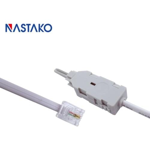 2pcs/lot 1.5m KRONE voice module test cord 110 to RJ11 test head telephone dedicated P-wire test cable 110 voice test line