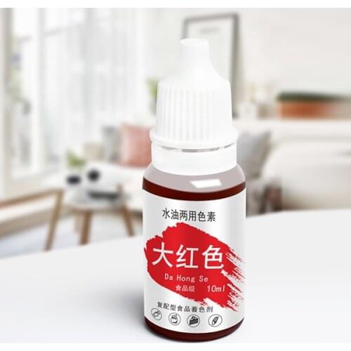 Dyes Soap Making Coloring Set Liquid Kit Edible Colorants for DIY Plasticine Water Oil Dual Use STTA889