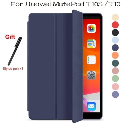 Magnetic Case for Huawei MatePad T10S 10.1'' T10 9.7 AGS3-L09 W09 Tri-Fold Stand Cover for Huawei tablet 10.1 inch 2020 Released