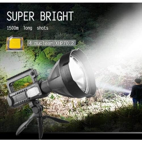 Powerful 30000 lumens XHP70.2 flashlight USB Charging torch super bright LED searchlight waterproof camping lantern rechargeable