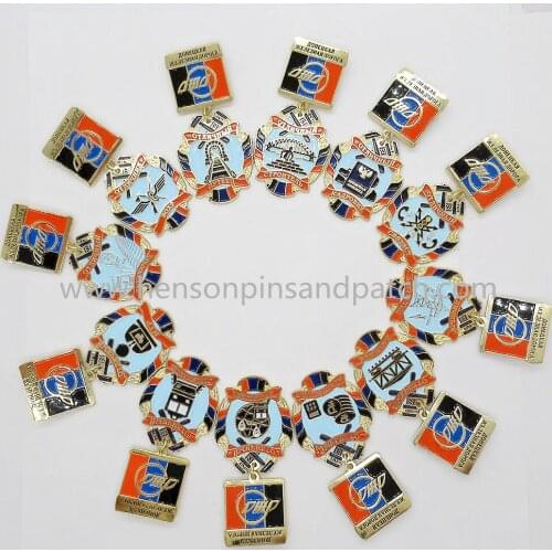 Custom gold metal russia medal