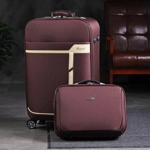 New 20"24"Inch Women&man Travel Luggage set Trolley suitcase Brand Boarding box Rolling luggage bag On Wheels With Cosmetic bag