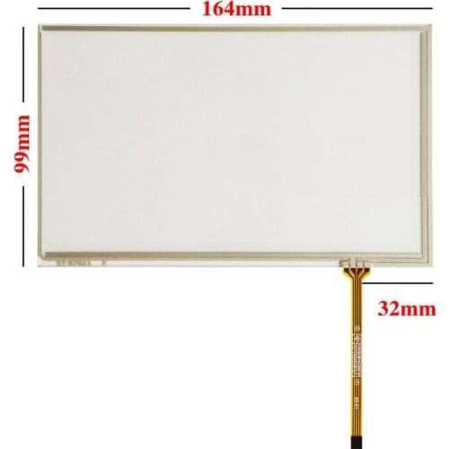 New 7 "4 wire touch screen is suitable for car GPS DVD instrument equipment car navigation glass handwritten outer screen 164*99