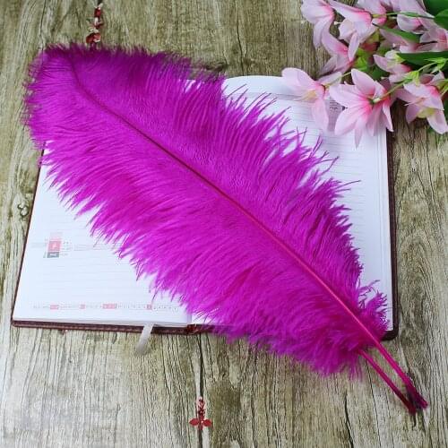 Wholesale Rose Red Ostrich Feathers 15-75CM 6-30Inch DIY Carnival Decor Party Wedding Decorations Natural Ostrich Feather plumes