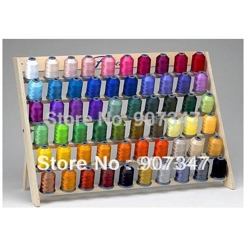 61 pcs/ box with 61 brother colors machine polyester embroidery thread with DHL free shipping