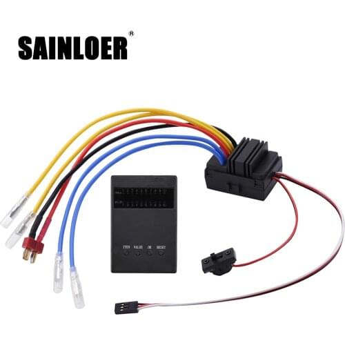 SAINLOER waterproof type 80A one-to-two brush motor governor ESC for RC electric car 7.2-16 V truck off-road ship R/C hobby