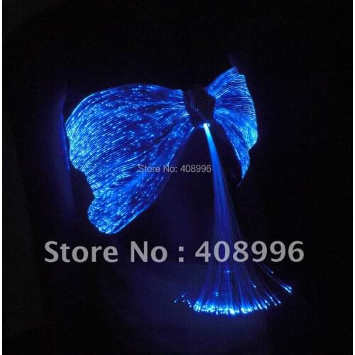 Sexy optical fiber fabric luminous bra for club performance/fashion show/Singular dress/Show Clothing