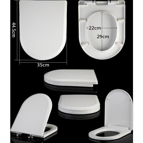 Bathroom U-Sharp soft closed UF toilet seat cover